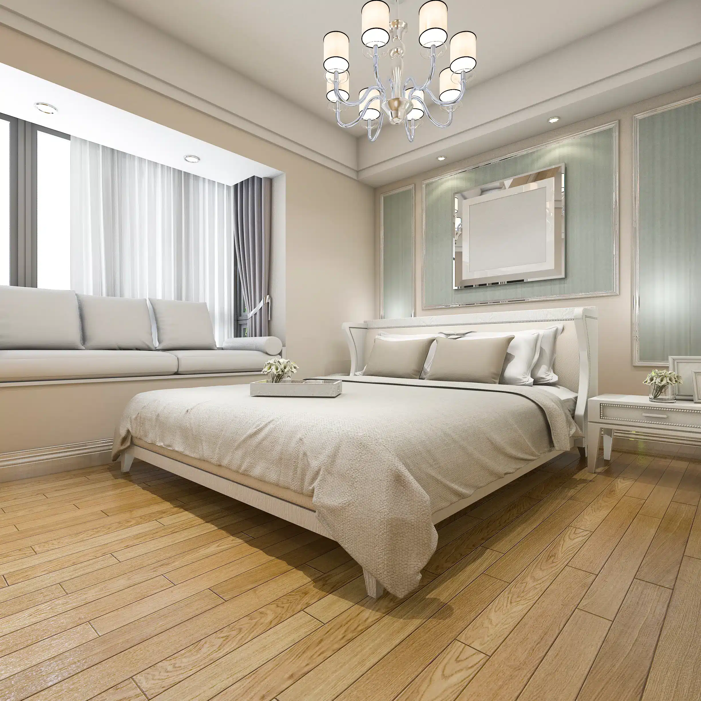 Hardwood Floor Bedroom